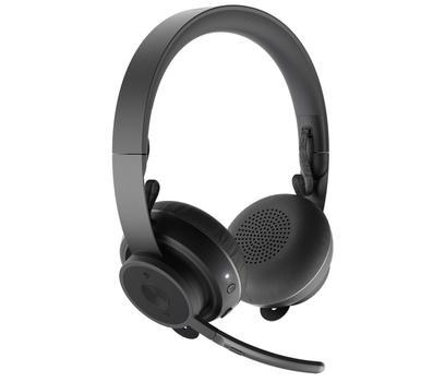 LOGITECH h Zone Wireless Plus - Headset - on-ear - Bluetooth - wireless - active noise cancelling - noise isolating - graphite - Certified for Microsoft Teams (981-000919)