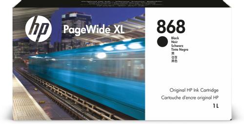 HP 868 - 1 L - black - original - PageWide XL - ink cartridge - for PageWide XL 8200, PageWide XL Pro 5200 (F9K42A)