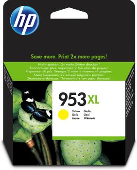 HP 953XL - 18 ml - High Yield - yellow - original - hanging box - ink cartridge - for Officejet Pro 77XX, 82XX, 87XX (F6U18AE#301)