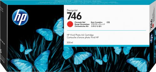 HP 746 300-ml Chromatic Red Ink Cartridge (P2V81A)