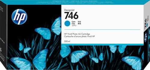HP 746 Cyan Ink Cartridge (P2V80A)