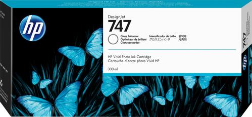 HP 747 - 300 ml - gloss enhancer - original - DesignJet - ink cartridge - for DesignJet Z9+ PostScript,  Z9+dr, Z9+dr PostScript (P2V87A)