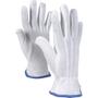 OX-ON Strikket og vævet handske, OX-ON Comfort, 5, hvid, bomuld/PVC, svedabsorberende, åndbar, med dotter