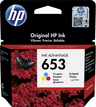 HP 653 Tri-color Original Ink Advantage Cartridge (3YM74AE#BHK)