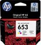 HP 653 Tri-color Original Ink Adv