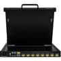 STARTECH 8PORT RACKMOUNT KVM CONSOLE 17IN LCD MOUNT PARTS/ CBLS INCL CPNT (RKCONS1708K)