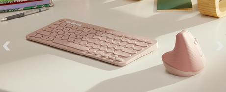 Logitech Lift Vertical Ergonomic Mouse - vertikal mus - Bluetooth,  2.4 GHz - elfenbenshvit (910-006475)