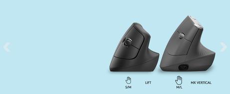 Logitech Lift Vertical Ergonomic Mouse - vertikal mus - Bluetooth,  2.4 GHz - elfenbenshvit (910-006475)