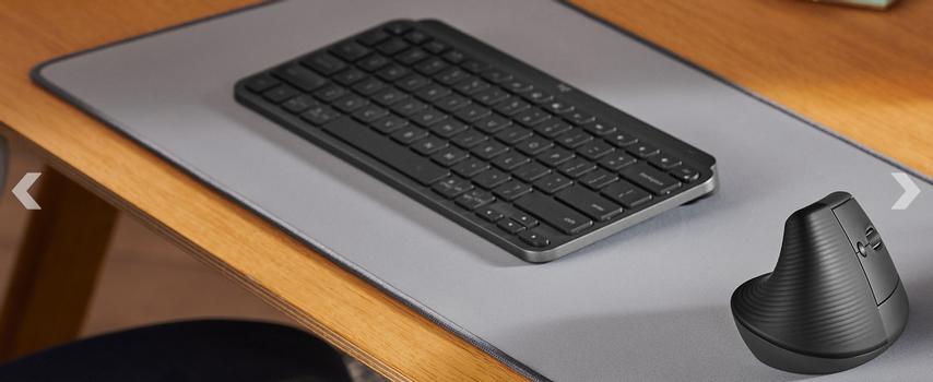 Logitech Lift Vertical Ergonomic Mouse - vertikal mus - Bluetooth,  2.4 GHz - grafitt (910-006474)