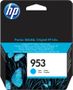 HP 953 - 9 ml - cyan - original - blister - ink cartridge - for Officejet Pro 77XX, 82XX, 87XX (F6U12AE#301)