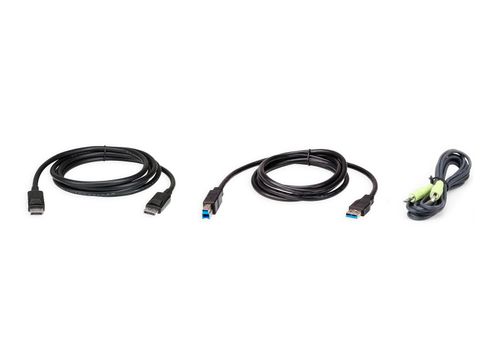 ATEN USB Displayport KVM Cable Kit 1.8m (2L-7D02UDPX3)
