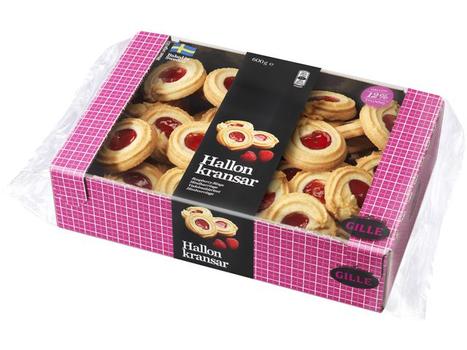 GILLE Kaker GILLE Bringebærkranser 600g (308043)