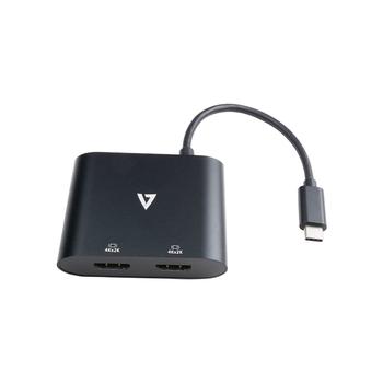 V7 USB-C TO 2X HDMI VIDEO ADAPTER HDMI 1.4 X2 4K 30HZ UHD ADAPTER CABL (V7UC-2HDMI-BLK)