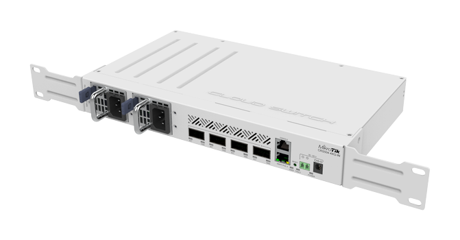 MIKROTIK CRS504-4XQ-IN 1x ETH 4x QSFP28 64MB RAM L5 (CRS504-4XQ-IN)