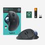 LOGITECH ERGO M575 trådløs mus graphite (910-005872)
