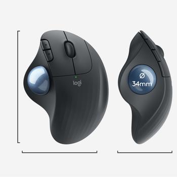 LOGITECH ERGO M575 trådløs mus graphite (910-005872)