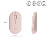 Logitech Pebble M350 - mus - Bluetooth,  2.4 GHz - rosa (910-005717)