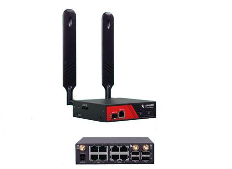 OPENGEAR 4 serial Cisco Straight pinout, ext power, 1 GbE Ethernet or fiber SFP & 4 port GbE switch, Global (ACM7004-5-L)