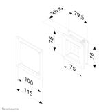 Neomounts by Newstar FPMA-W50 - brakett - fast - for LCD-skjerm - svart (FPMA-W50)