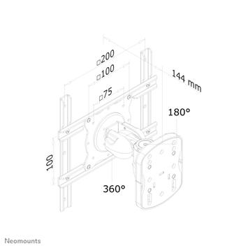Neomounts by Newstar FPMA-W915 - brakett - full-motion - for LCD-skjerm - sølv (FPMA-W915)