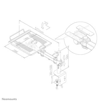 Neomounts by Newstar NOTEBOOK ARM  NS (NOTEBOOK-D100)