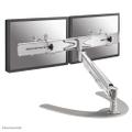 Flatscreen Desk Mount 10-24inch Silver stand-foot