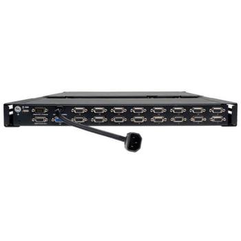 TRIPP LITE 16-Port Rack Console VGA KVM Switch w/ 19" LCD 1U TAA - Omkopplare för tangentbord/ video/ mus - 16 x KVM port(s) - 1 lokal användare - rackmonterbar (B040-016-19)