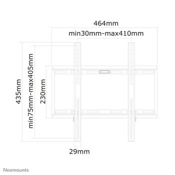 Neomounts by Newstar PLASMA-WKIT1 Wall Mount for flatscreens 23-55inch max 75kg VESA 100x100 to 400x400mm black (PLASMA-WKIT1)