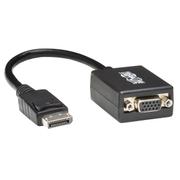 TRIPP LITE e 6in DisplayPort to VGA Adapter Active Converter DP to VGA M/F 6" - Display adapter - DisplayPort (M) to HD-15 (VGA) (F) - 15.2 cm - black