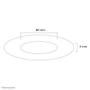 Neomounts by Newstar Ceiling cover 60 mm BLACK (FPMA-CRB6)