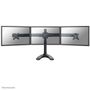 Neomounts by Newstar FPMA-D700DD3 Desk Mount for flatscreens 3x10-27inch 24kg VESA 75x75/ 100x100mm tilt swivel rotatable pivot black