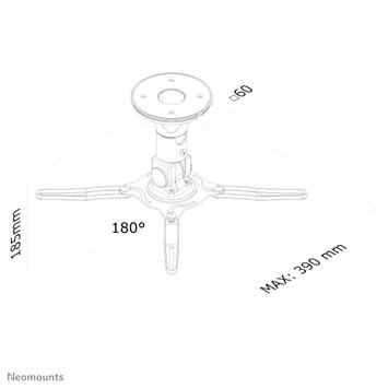 Neomounts by Newstar NEOMOUNTS BEAMER-C50 Projector CeilingMount 19cm - 19x13x13cm (BEAMER-C50)