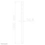 Neomounts by Newstar FPMA-CP100BLACK 100 cm ceiling extension pole for FPMA-C200BLACK/ C400BLACK/ PLASMA-C100BLACK black (FPMA-CP100BLACK)