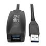 TRIPP LITE Eaton Tripp Lite Series 5M USB 3.0 SuperSpeed Active Extension Repeater Cable A M/F 16ft 16' 5 Meter - USB extension cable - USB Type A (M) to USB Type A (F) - USB 3.0 - 5 m - active - grey