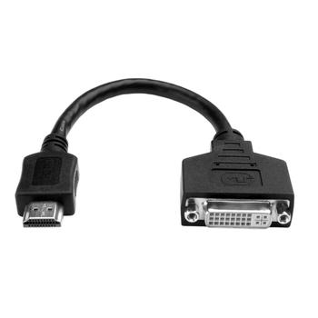 TRIPP LITE TRIPPLITE HDMI to DVI Adapter Video Converter HDMI-M to DVI-D F 8in. 20.32cm (P132-08N)