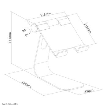 Neomounts by Newstar NEOMOUNTS Tablet Desk Stand suited for tablets up to 11inch (DS15-050SL1)