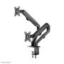 Neomounts by Newstar Flat Screen Desk Mount stand/ grommet 17-27inch 2xDispalys Black (FPMA-D650DBLACK)