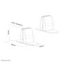 Neomounts by Newstar s - Desk clamp - white (pack of 2) (NS-CLMPSTANDWHITE)