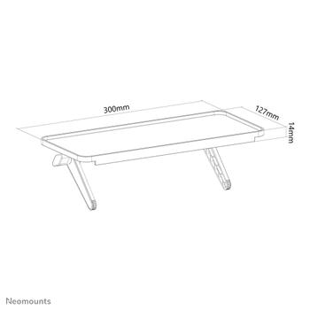 Neomounts by Newstar AWL28-220BL1 Universal Multimedia Shelf Width 30 cm (AWL28-220BL1)