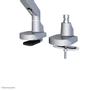 Neomounts by Newstar s FPMA-D750SILVER2 - Mounting kit (desk mount) - full-motion - for LCD display - silver - screen size: 10"-32" - clamp mountable,  grommet (FPMA-D750SILVER2)