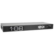 TRIPP LITE 8-Port IP Cat5 KVM Switch Compact 1+1 User Rackmount - Omkopplare för tangentbord/video/mus - CAT5 - 8 x KVM port(s) - 1 lokal användare - 2 IP-användare - rackmonterbar - TAA-kompatibel