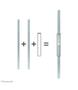 Neomounts by Newstar Extension pole connector kit for extension tubes FPMA-CP100, 150, 200, 250 and 350 Silver (FPMA-CPCONNECTSILVER)
