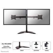 Neomounts by Newstar Neomounts NM-D335D - Aufstellung - Voll beweglich - für 2 LCD-Displays - Schwarz - Bildschirmgröße: 25.4-68.6 cm (10"-27") - Schreibtisch-Ständer, Klemmmontage, Tülle, Tischmontage