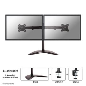 Neomounts by Newstar NEOMOUNTS SELECT Desk mount 10 ? 27inch 2 screens Black Max 16kg (NM-D335DBLACK)