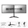 Neomounts by Newstar NEOMOUNTS SELECT Desk mount 10 ? 27inch 2 screens Black Max 16kg (NM-D335DBLACK)