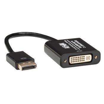 TRIPP LITE e 6in DisplayPort to DVI Adapter Active Converter M/F DPort 1.2 6" - Display adapter - DisplayPort (M) to DVI-D (F) - 15.2 cm - active - black (P134-06N-DVI-V2)
