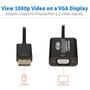 TRIPP LITE e 6in DisplayPort to VGA Adapter Active Converter DP to VGA M/F DPort 1.2 6" - Display adapter - DisplayPort (M) to HD-15 (VGA) (F) - 15.2 cm - active - black (P134-06N-VGA-V2)
