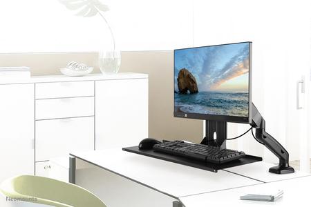 Neomounts by Newstar KEYB-V200BLACK Keyboard and Mouse Holder 65cm 25,5 inch VESA 75x75 Colour Black (KEYB-V200BLACK)