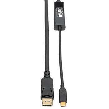 TRIPP LITE Eaton Tripp Lite Series USB 3.1 Gen 1 USB C to DisplayPort 4K Adapter Cable (M/M), Thunderbolt 3 Compatible,  3840 x 2160 (4K x 2K) @ 60Hz, 10ft 10' USB Type C to DP, USB-C, USB Type-C - External video (U444-010-DP)