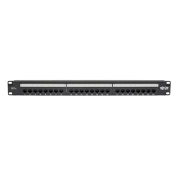 TRIPP LITE TRIPPLITE Cat6 24-Port Patch Panel PoE+ Compliant 110/Krone 568A/B RJ45 Ethernet 1U Rack-Mount TAA (N252-P24)